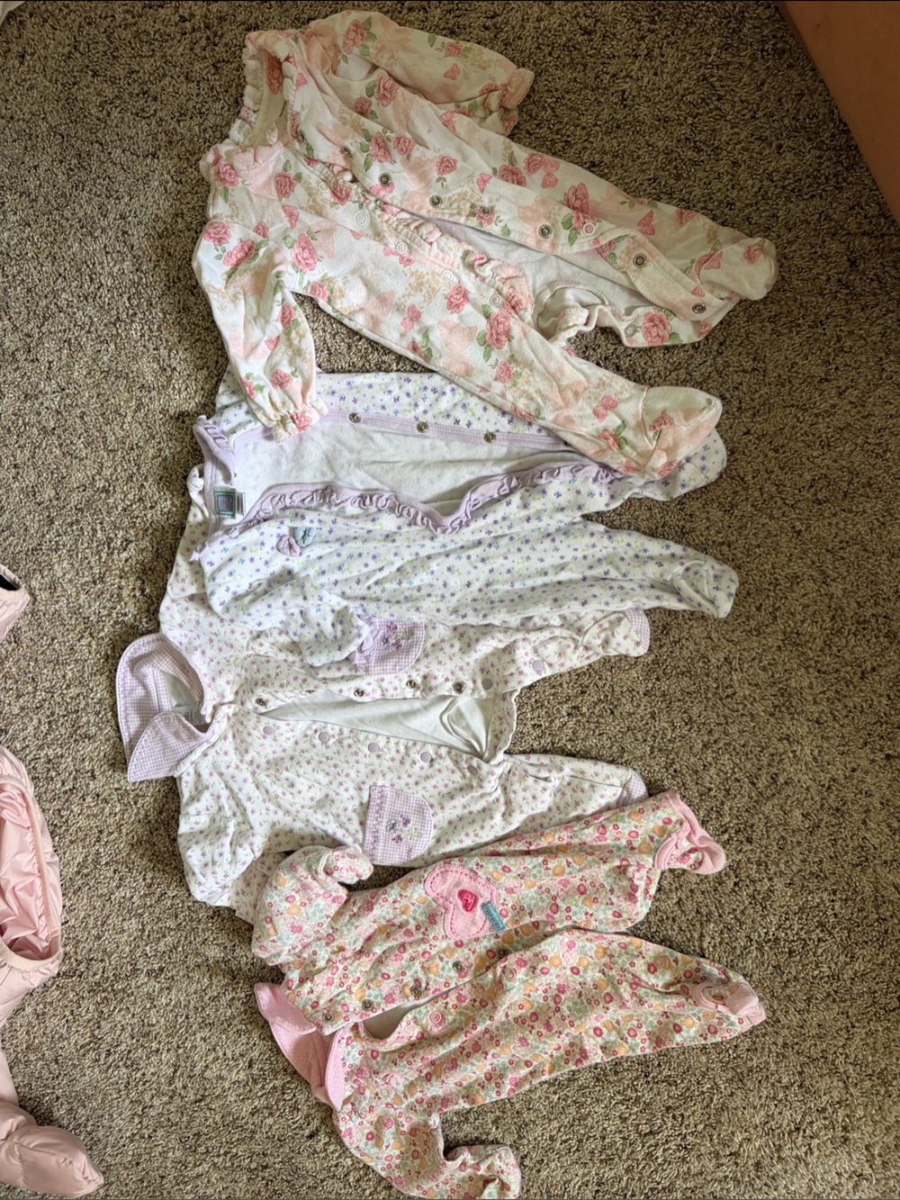 Baby Girls' Pink & Lavender Floral Sleepwear Pack - carters / first impressions